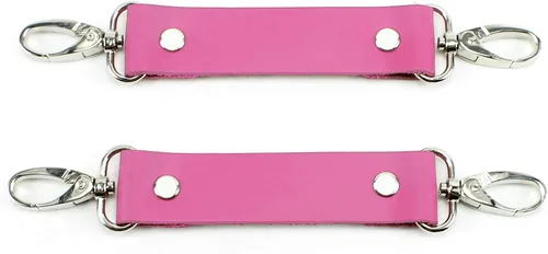 Vista 4 de VP Leather Two Connectors Premium Real Leather Handmade Snap Hook Connectors - Comfortable BDSM Restraints
