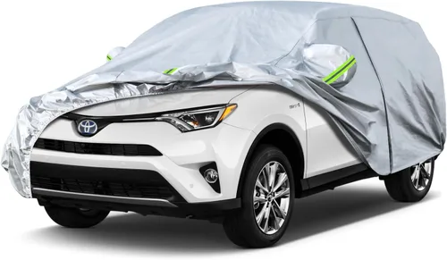 Vista 20 de KouKou Funda impermeable para automóvil SUV adecuada para BMW X1 de 2009 a 2025, 7 capas a prueba de viento para todo tipo de clima, cubierta