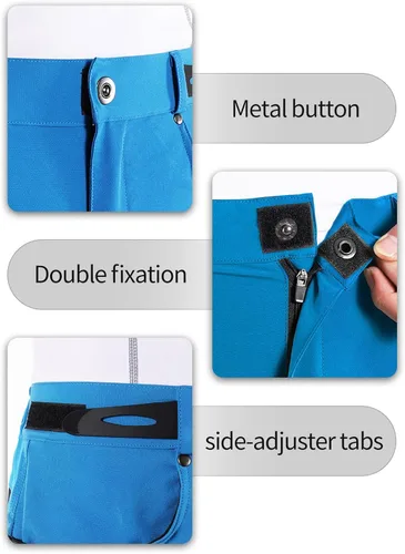 Vista 26 de BERGRISAR Pantalones cortos de ciclismo para hombre, corte holgado, con 6 bolsillos