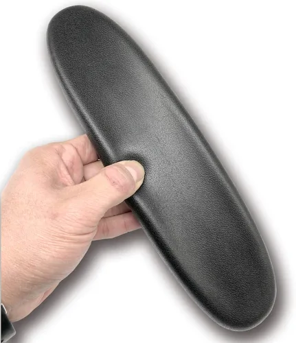Vista 5 de MYFUNSHOP Reposabrazos de repuesto para silla de juegos, almohadillas universales suaves de poliuretano para silla de oficina (1 par) negro