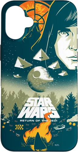 Vista 23 de Star Wars Funda con póster de película retro ilustrada con el regreso del Jedi para iPhone 17