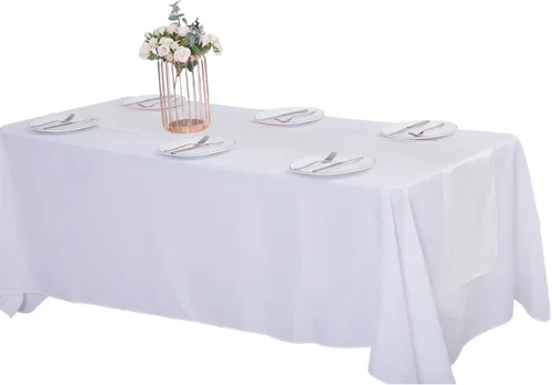 Vista 3 de Cupuamon Camino de mesa de satén, 1 paquete de 12 x 108 pulgadas para fiestas, bodas, mesas redondas rectangulares para sillas (negro, 1 unidad)