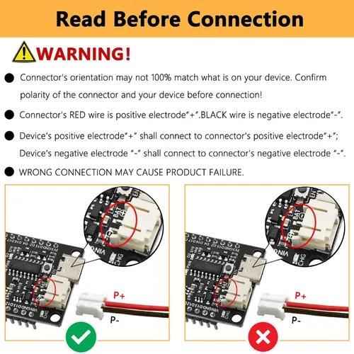 Vista 5 de Batería recargable de 3.7V 3000mAh 1S 1C LiPo Batería para ESP32, Raspberry Pi, IoT, altavoz y dispositivo inalámbrico con placa de protección