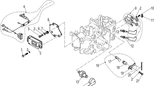 Vista 6 de SouthMarine Motor de barco 339-859738T1 825101A2 95188T F25-05120000 Bobina de encendido para Mercury Marine Mercruiser Quicksilver Parsun HDX