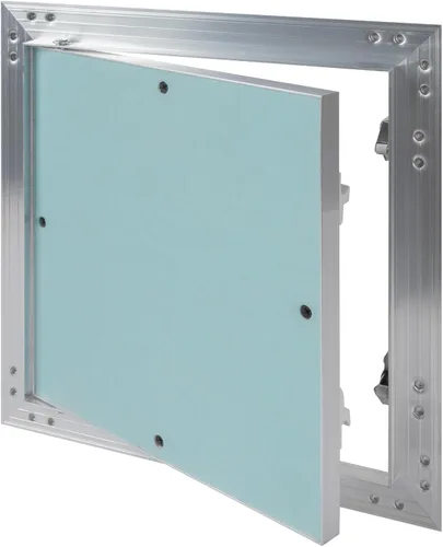 Vista 29 de Panel de acceso de aluminio para paneles de yeso de 6 x 6 pulgadas, puerta del eje de servicio, plomería, electricidad, calefacción, escotilla