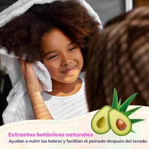 Vista 5 de KANICA Champú de aloe vera y aguacate sin parabenos, limpieza hidratante suave, fórmula natural nutritiva para el cuidado del cabello familiar