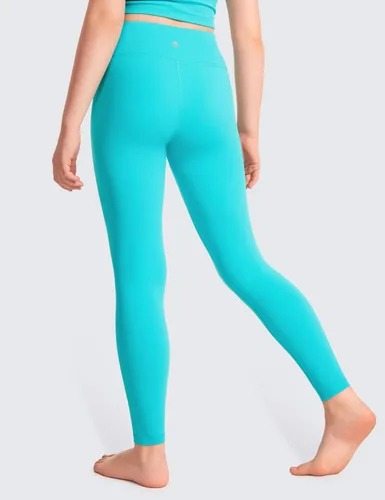 Vista 3 de CRZ YOGA Butterluxe - Leggings deportivos de longitud completa para niñas, pantalones de cintura alta para niños, pantalones de descanso para niñas