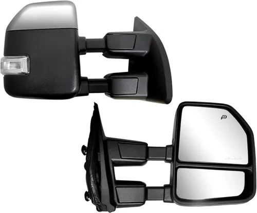 Vista 7 de Espejos de Remolque compatibles para Ford F250 F350 F450 F550 Super Duty Truck 1999-2016 Espejos Laterales con Luz de Señal de Giro Eléctricos