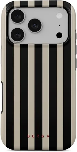 Vista 66 de BURGA - Funda p/teléfono compatible con iPhone 13 Pro, carcasa rígida híbrida de 2 capas + Funda protectora de silicona, almendras latte a lunares