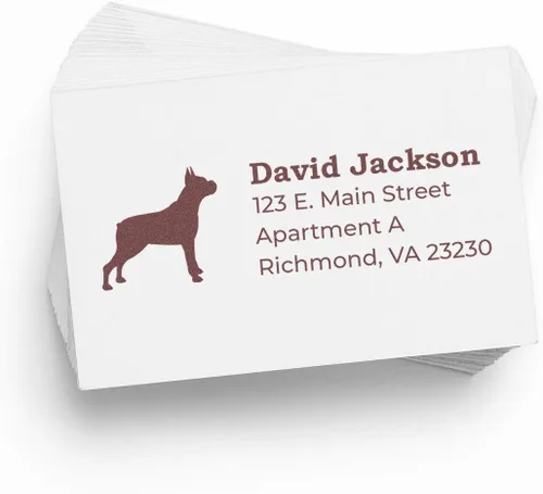Vista 120 de Airedale Terrier Address Stamp, Custom Airedale Terrier Hand Stamp for Dog Lovers, Duo Rubber Return Address for Pet Owners Montaje manual Duo