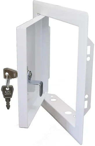 Vista 8 de Repa Market Panel de acceso de 6 x 6 pulgadas para paneles de yeso/cubierta de orificio de pared de acero recubierto de polvo blanco/puerta