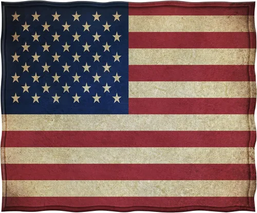 Vista 3 de Jekeno Manta de regalo con la bandera estadounidense para hombres y mujeres, mantas de bandera de Estados Unidos para adultos, niños y niñas, Día