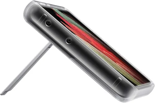 Vista 2 de Funda protectora transparente Standindg Clear Galaxy S21 Ultra