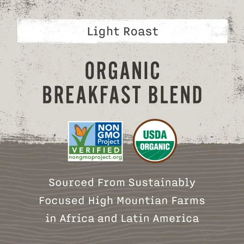 Vista 3 de Allegro Coffee Café orgánico molido mezcla para desayuno, 12 oz