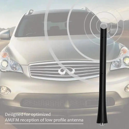 Vista 6 de Antena para Infiniti JX35 FX37 QX60 QX70 EX35 EX37 FX35 FX45, Antena Corta de Reemplazo Infiniti, Antena Trasera de Goma Infiniti de 7 Pulgadas