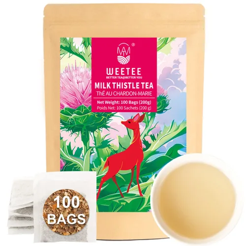 Vista 35 de WT WEETEE Bolsas de té de hierbas de manzana y canela, 60 unidades, mezcla perfecta de canela dulce, hibisco agrio, sabor natural, sin cafeína
