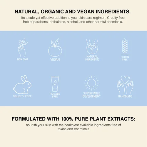Vista 6 de Aceite multiusos para rostro, cuerpo y cabello, Forget Me Not, mezcla orgánica de albaricoque, vitamina E y aceite de almendras dulces hidratante