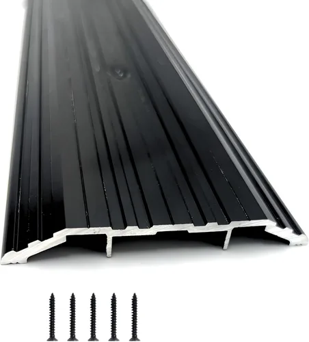 Vista 6 de CBW Black Aluminum Threshold 4" Wide 1/2" High (1, 32 Inch)