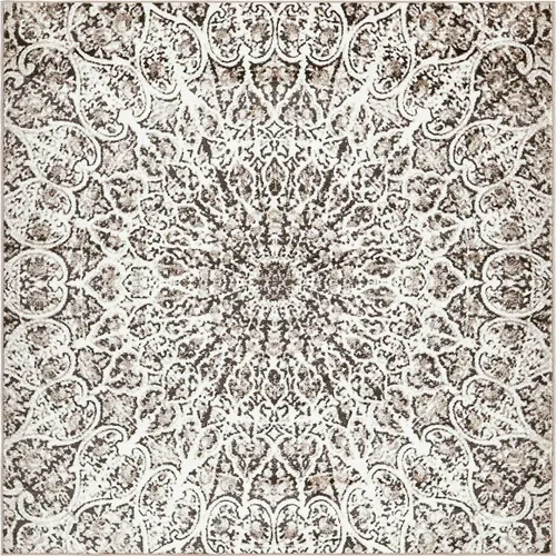 Vista 14 de Sofia, alfombra clásica de diseño abstracto, Polipropileno, Gris oscuro Gris/gris (Dark Gray/Gray)