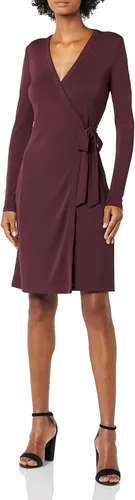 Vista 4 de Tienda Essentials Vestido cruzado de manga larga para mujer
