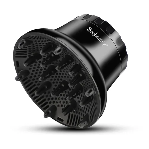 Vista 10 de Segbeauty Difusor de cabello para cabello rizado, flujo de aire ajustable mejorado, cuenco profundo, accesorio de difusor profesional de salón