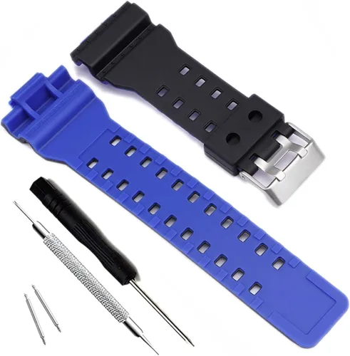 Vista 30 de My Time OliBoPo - Correa de repuesto de resina natural para reloj Casio G-Shock GD120/GA-100/GA-110/GA-100C