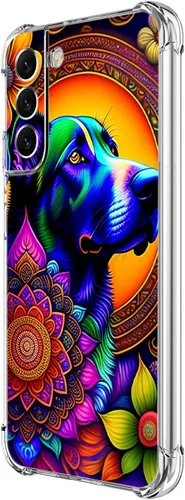Vista 14 de Funda para Galaxy S21 FE 5G, protección contra caídas de flores de mariposa azul, a prueba de golpes, carcasa protectora de cuerpo completo Mariposa