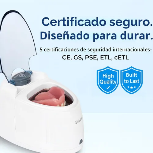 Vista 8 de iSonic Limpiador ultrasónico de dentadura/alineador/retenedor para todos los aparatos dentales y de la apnea del sueño (F3900)