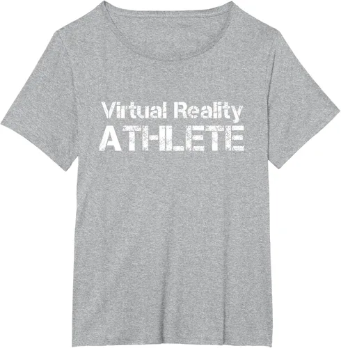 Vista 90 de Virtual Reality ATHLETE for VR Gamers Camiseta, Negro, S