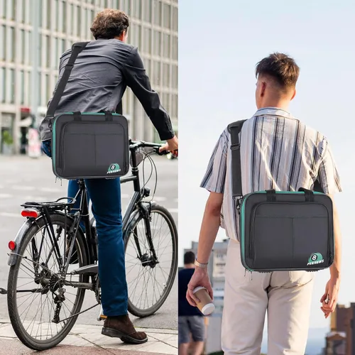 Vista 8 de PEKREWS Funda para pelotas de billar, bolsa de transporte acolchada de billar, caja de almacenamiento de viaje con asa de transporte y correa