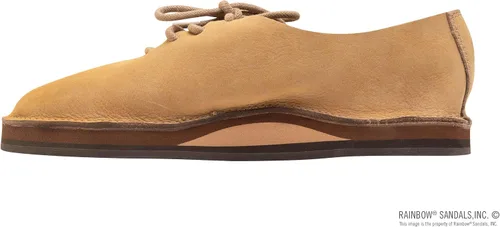 Vista 2 de Rainbow Sandals Zapato Mocca de cuero fresado de una sola capa para mujer, Arco iris
