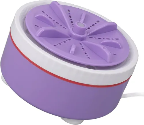 Vista 5 de Mini lavadora turbo, lavadora de ropa pequeña portátil USB para viajes de negocios, lavadora de lavandería ajustable con temporizador para ropa