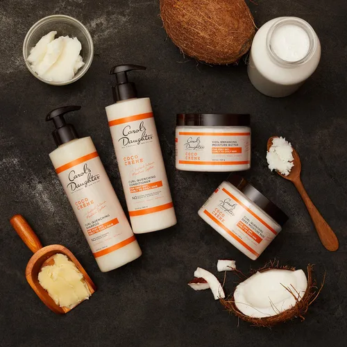 Vista 8 de Mantequilla humectante para cabello rizado muy seco Carol's Daughter Coco Creme, con aceite de coco y mantequilla de mango, sin parabenos y sin