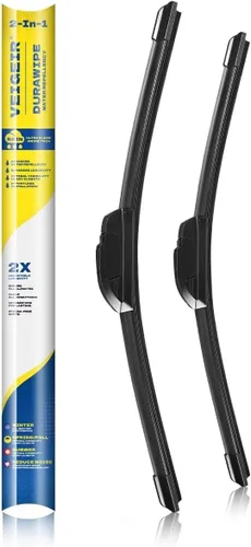 Vista 10 de 13 pulgadas + 13 pulgadas Limpiaparabrisas compatibles con Jeep Wrangler 2006-1997, repuesto automotriz de equipo original, gancho J/U, hojas