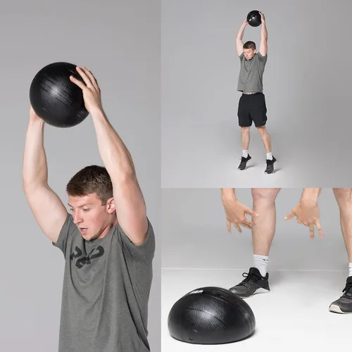 Vista 2 de REP Pelotas de golpe con peso, pelotas de ejercicio y fitness para entrenamiento de fuerza, agarre de goma suave, pelota medicinal sin rebote