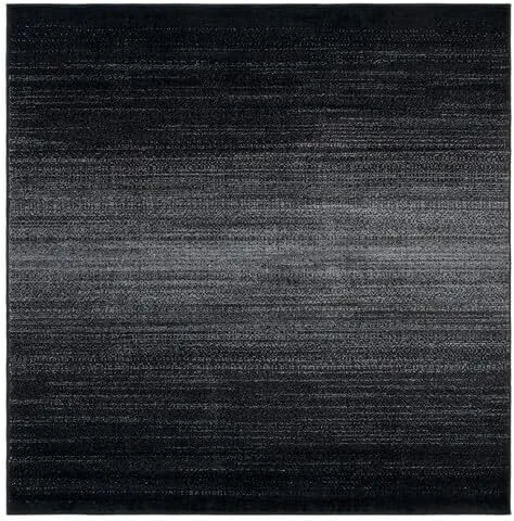 Vista 28 de SAFAVIEH Adirondack Collection - Alfombra decorativa, 2 pies 6 pulgadas x 4 pies, color negro y gris, diseño moderno, no desprende pelusa y de fácil