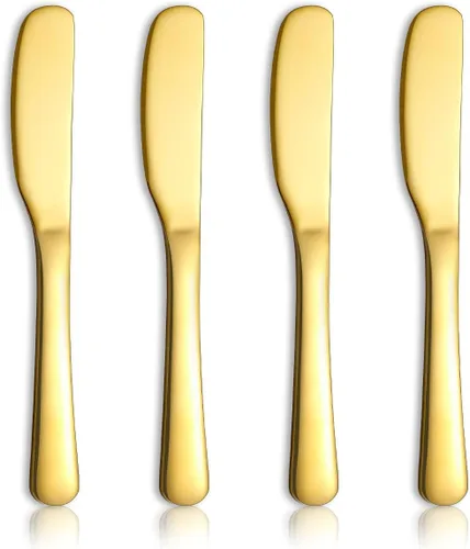 Vista 9 de Homquen Cuchillo de mantequilla de acero inoxidable, esparcidor de mantequilla, cuchillos de mantequilla, cuchillo esparcidor de mantequilla