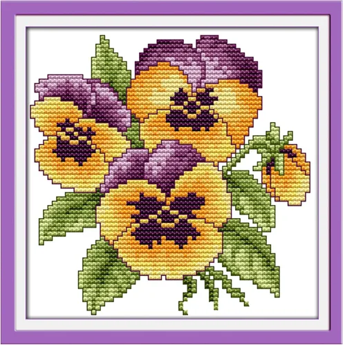 Vista 17 de ITSTITCH Kits de punto de cruz estampados, 11 quilates, 13 x 17 pulgadas, 100% algodón, kits de iniciación de bordado con patrones fáciles