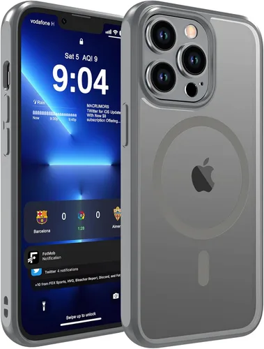 Vista 16 de WRJ Funda magnética mate para iPhone Air de 6.5 pulgadas, [compatible con Magsafe] [protección contra caídas de grado militar], delgada Negro