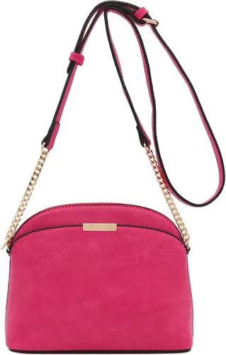 Vista 2 de FashionPuzzle Bolso bandolera pequeño de piel sintética con correa de cadena