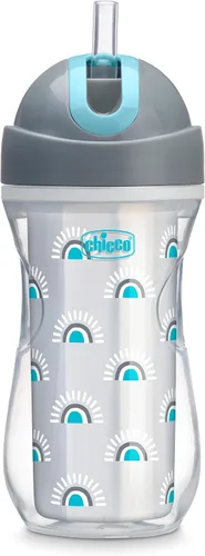 Vista 21 de Chicco Vaso con Pajita Abatible de 9 onzas Vaso Entrenador Aislado para Niños Pequeños con Pajita de Silicona Suave Sin Derrames Fácil