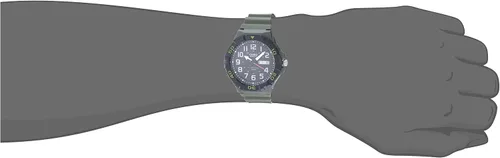 Vista 2 de Casio Reloj militar de cuarzo 3HD MRW-210H-3AV para hombre Negro Verde
