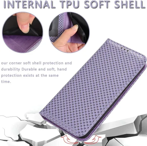 Vista 5 de Funda compatible con Xiaomi Poco X3 GT 5G, soporte de piel sintética, compatible con Redmi Note 10 Pro (China) 5G con cierre magnético