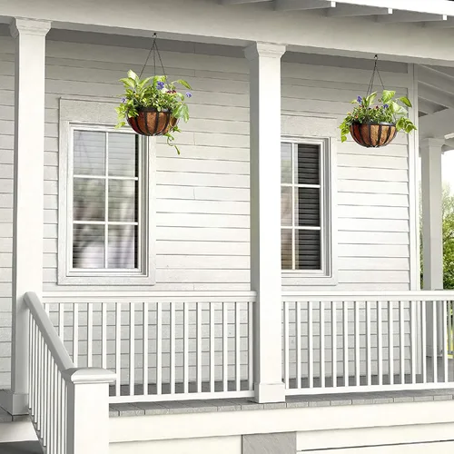 Vista 4 de Arcadia Garden Products 1592 Solstice Series - Cesta colgante de coco de 16 pulgadas