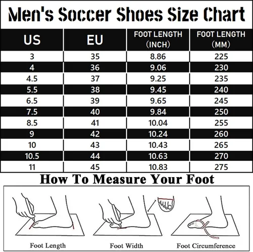 Vista 7 de ASOCO DREAM Soccer Shoes Mens Firm Ground Soccer Cleats Outdoor Indoor Athletic Football Shoes Professional Futsal Training Sneakers