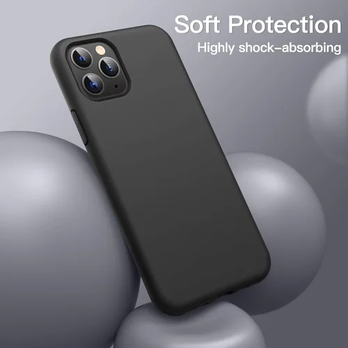 Vista 3 de JETech Funda de silicona para iPhone 11 Pro Max de 6.5 pulgadas, suave al tacto, funda protectora de cuerpo completo, a prueba de golpes con forro
