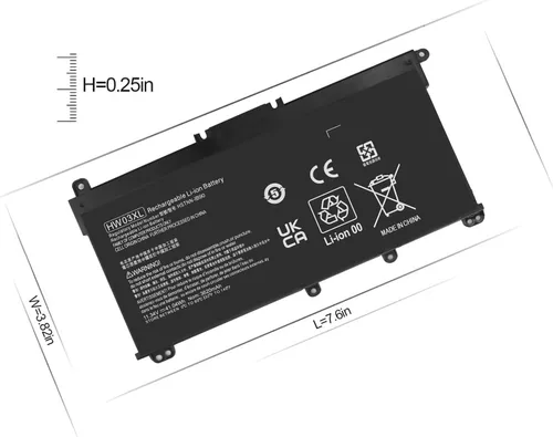 Vista 4 de HW03XL L97300-005 Reemplazo de batería para HP Pavilion 15 15-EG 15-EH 15-eg0xxx 15-eg0073cl 15-eg0053cl 15-eg1053cl 15t-eg000 15-eh1xxx 17-CN 17-CN