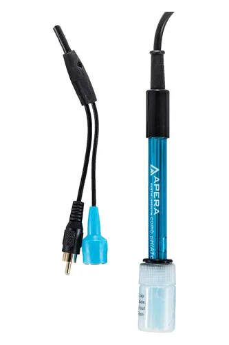 Vista 2 de Apera Instruments Kit de medidor de pH de sobremesa de laboratorio AI521 PH800, precisión de pH 0.01, gestión de datos GLP y kit de mantenimiento