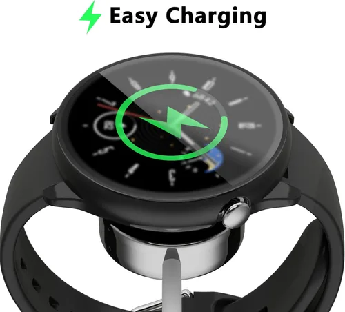 Vista 5 de Protector de pantalla para Amazfit GTR Mini Smartwatch, paquete de 2 protectores de policarbonato duro, carcasa completa, accesorios para GTR Mini