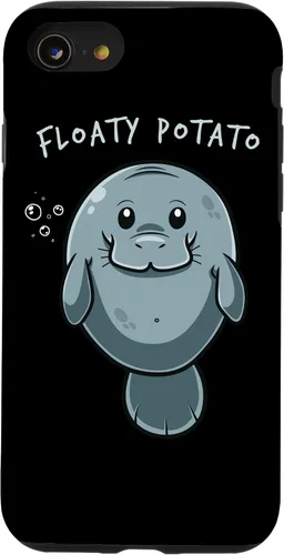 Vista 18 de Flaoty Potato Manatee Funny Manati Manatee Chubby Mermaid Case for iPhone 17
